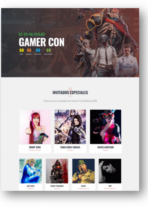 Ejemplo GamerCon